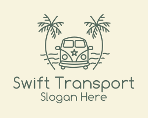 Tropical Van Beach logo design