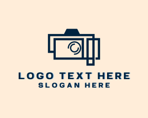 Vlogging - Camera Lens Photography logo design