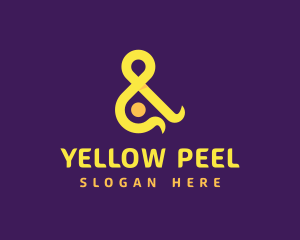 Yellow Ampersand Symbol logo design