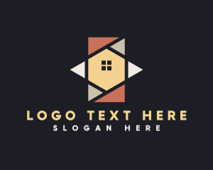 House Tile Flooring Logo