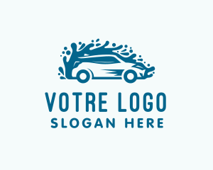 Cleaning - Car Wash Cleaning Sanitize logo design