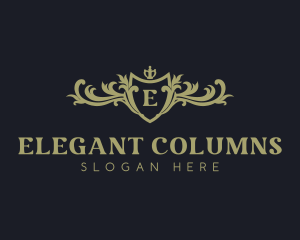 Elegant Royal Shield logo design