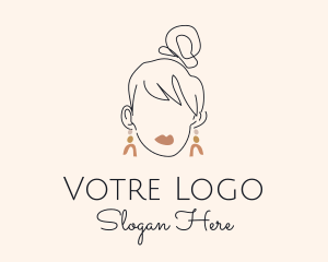 Etsy - Stylist Woman Earrings logo design