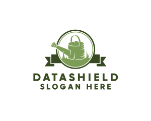 Lawn Care - Watering Can Gardening logo design