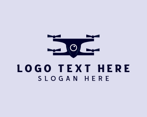 Aerial Quadcopter Drone  Logo