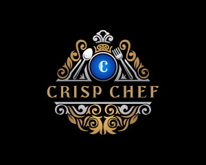 Luxury Chef Dining Cuisine logo design