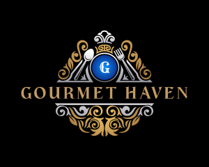 Luxury Chef Dining Cuisine logo design