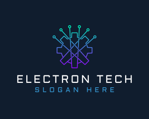 Electronic Gear Circuit logo design