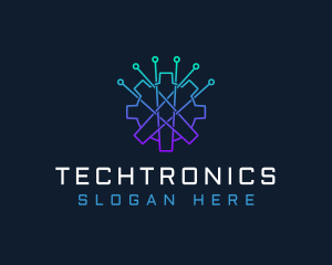 Electronics - Electronic Gear Circuit logo design