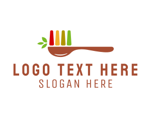 Condiments - Organic Herb Spoon logo design