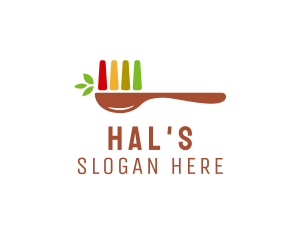 Supermarket - Organic Herb Spoon logo design