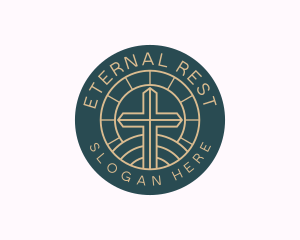 Funeral Home - Catholic Religion Chapel logo design