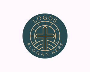 Ministry - Catholic Religion Chapel logo design