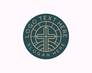 Funeral - Catholic Religion Chapel logo design