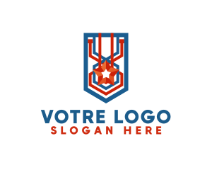 Star - Star Freedom Stripe logo design