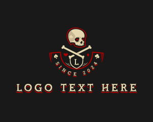 Esport - Skull Death Casino logo design