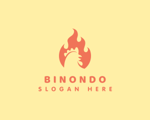 Barn - Fire Chicken Cooking logo design