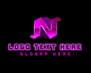 Arcade - Multimedia Gaming Letter N logo design