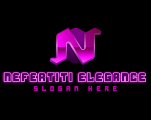 Multimedia Gaming Letter N logo design