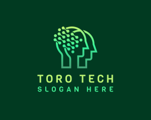 Digital Tech Artificial Intelligence  logo design