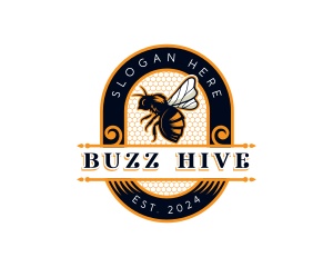 Bee Wasp Apiculture logo design