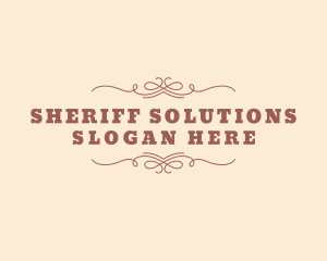 Sheriff - Fancy Western Rodeo logo design