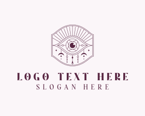 Crescent - Mystic Bohemian Eye logo design