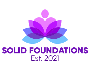 Social - Human Lotus Yoga logo design