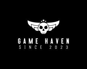 Gaming - Winged Skull Pilot Bandit logo design