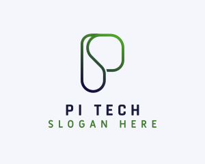 Tech Programmer Letter P logo design