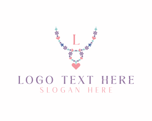 Necklace - Boutique Heart Necklace logo design