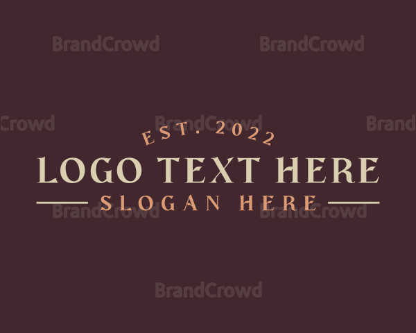 Classic Rustic Hipster Business Logo
