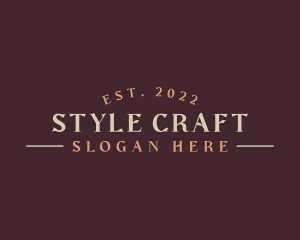 Classic Rustic Hipster Business logo design