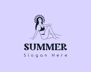 Luxury Beauty Bikini logo design