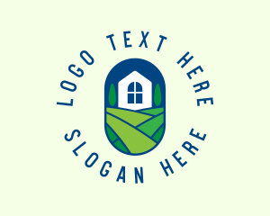 Roof - Lawn Garden Yard House logo design