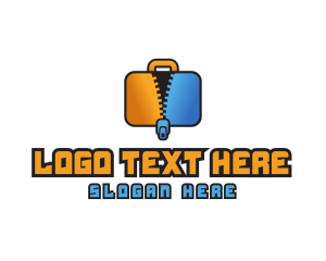 Luggage - Luggage Briefcase Zipper logo design