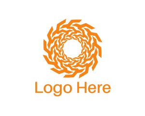 Sunshine - Orange Solar Energy logo design