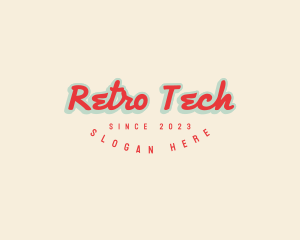 Retro Hipster Business logo design