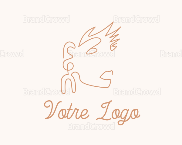 Brown Boho Earring Logo