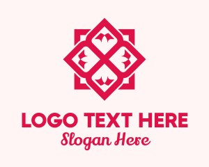 Yoga Training - Red Flower Spa logo design