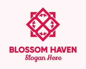 Flower - Red Flower Spa logo design