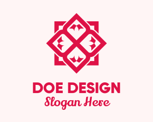 Red Flower Spa logo design