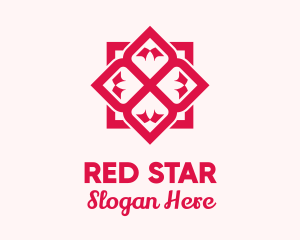 Red Flower Spa logo design