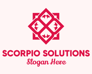 Red Flower Spa logo design