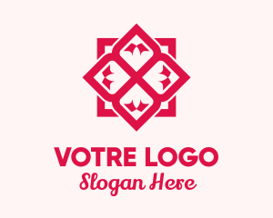 Yoga Center - Red Flower Spa logo design