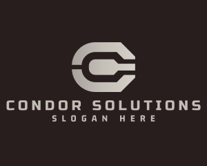 Professional Geometric Letter C logo design