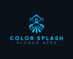 Home Pressure Washing Sanitation logo design