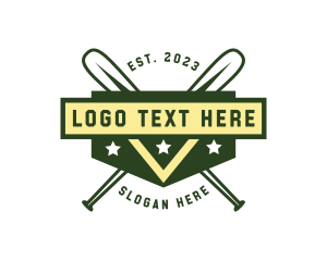 League - Baseball Bat Tournament logo design