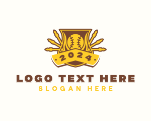 League - Baseball League Tournament logo design