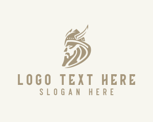 Male - Strong Viking Warrior logo design